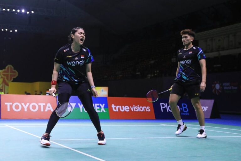 Attachment for Tiga Ganda Campuran Tuan Rumah Lolos ke Babak 16 Besar Indonesia Open 2025